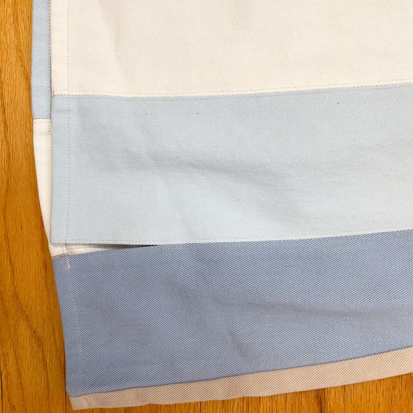 NWT Le Lis Neutral Color Block Denim Mini Skirt Size Small - Picture 2 of 3